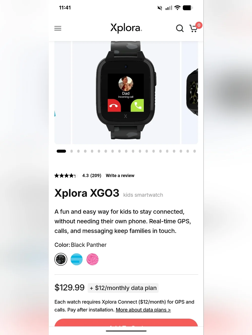 Xplora XGO3 smart Watch Troomi